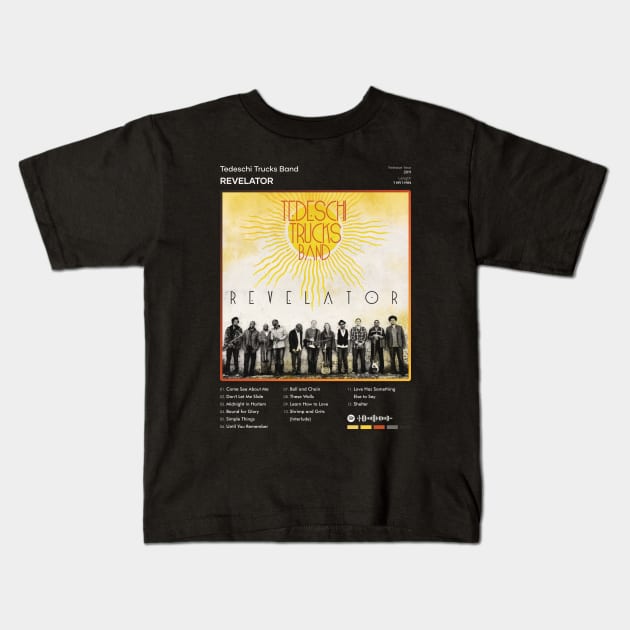 Tedeschi Trucks Band - Revelator Tracklist Album Kids T-Shirt by 80sRetro